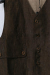 Aviva Jifei Xue single buckle vest SS23-SBCV-ACP bronze color PAJX3